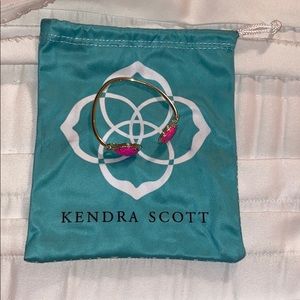 Kendra Scott Gold Cuff Pink Bracelet